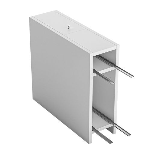 Úzká koupelnová skříňka, 60x55x20cm bílá