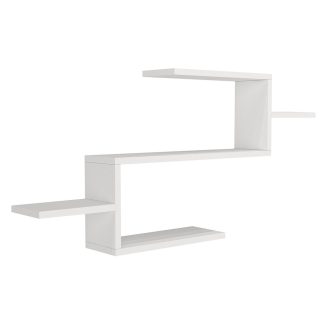 Nástěnná police 104x49,4x14,5cm Bílá