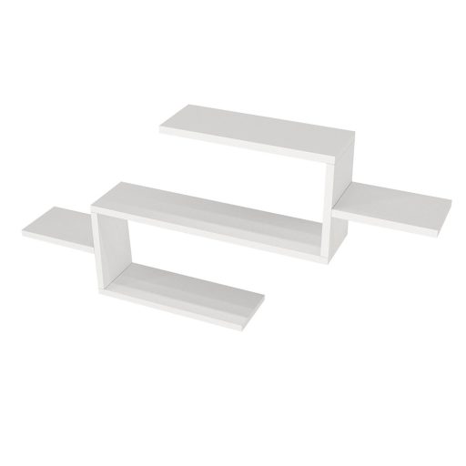 Nástěnná police 104x49,4x14,5cm Bílá