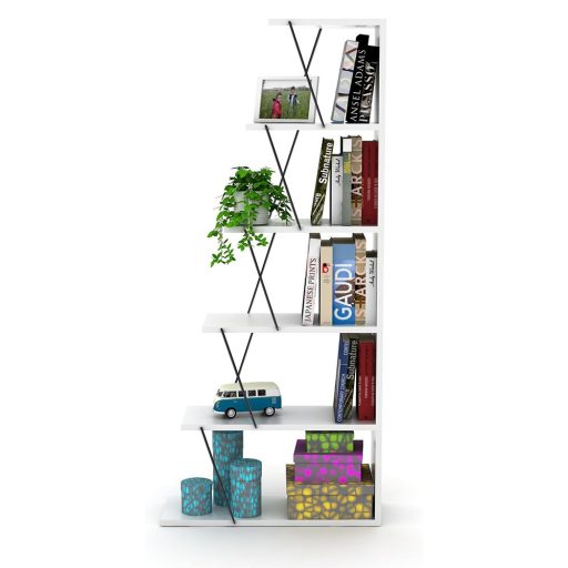 Knihovna 150x50x22, bílá