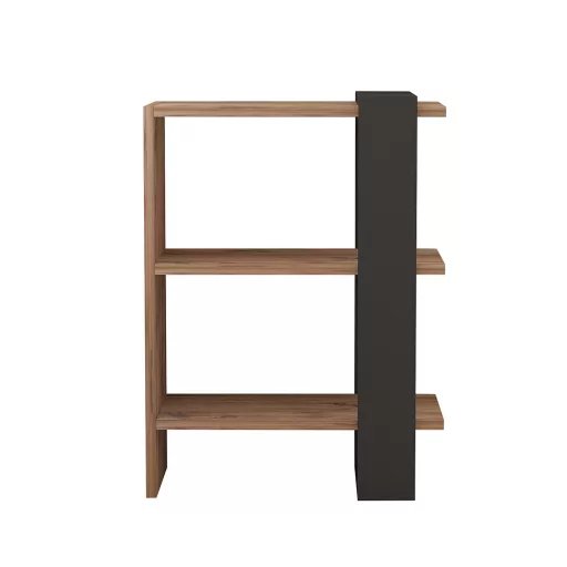 Knihovna 70x51.8x25 Antracit-Dub