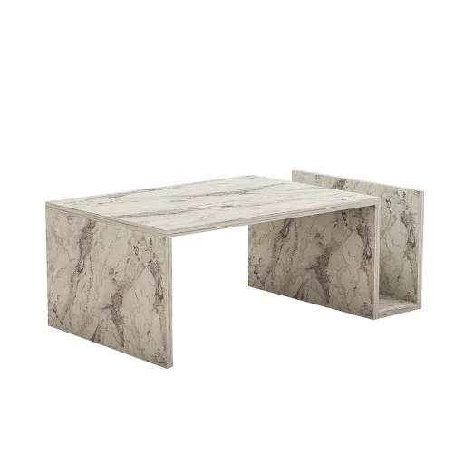 Konferenční stolek s mramorovým vzorem 86,8x32,4x50cm