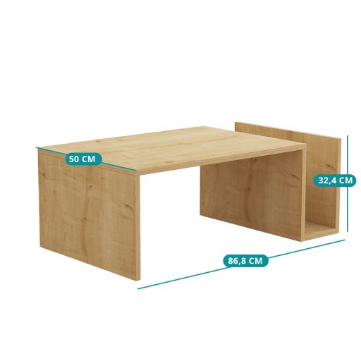 Konferenční stolek 86,8x32,4x50cm, Dub