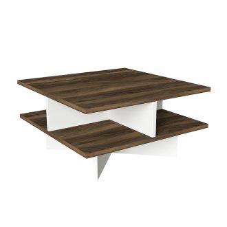 Konferenční stolek 60x31,2x60cm, Ořech-Bílý