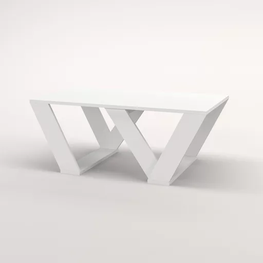 Konferenční stolek 110x40x60cm, bílý