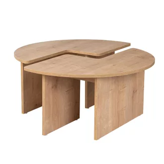 Kulatý konferenční stolek 90x41cm, Dub