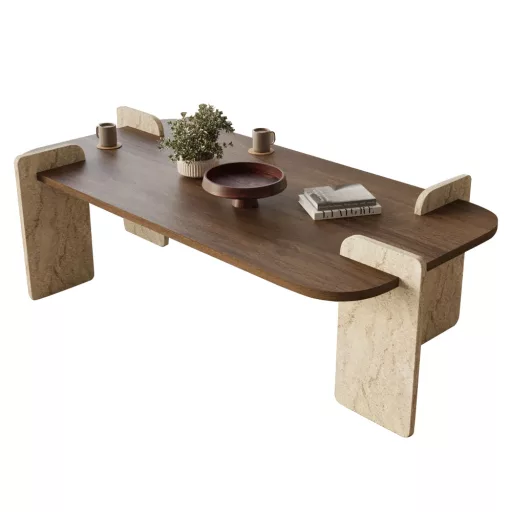 Konferenční stolek 130x35x60cm, Ořech