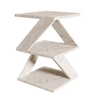   Dekorativní boční stůl, 54,2x29,6x29,6cm, mramorový efekt