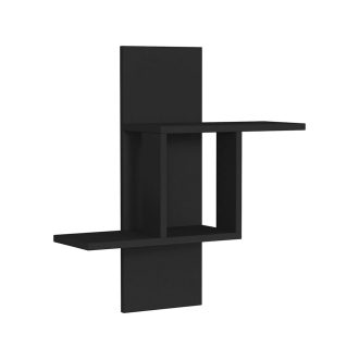 Nástěnná police 70x64x20cm, antracitová