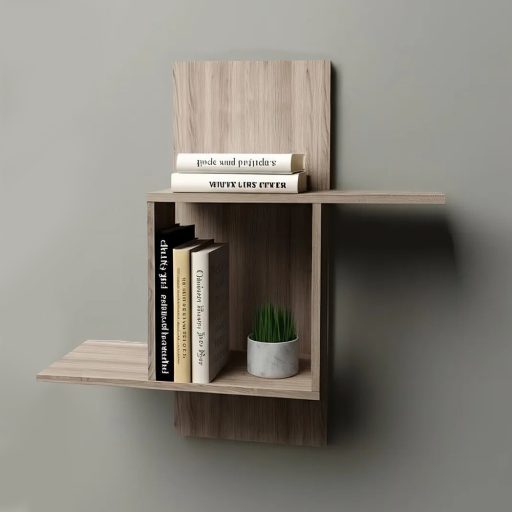 Nástěnná police 70x64x20cm, Sonoma dub