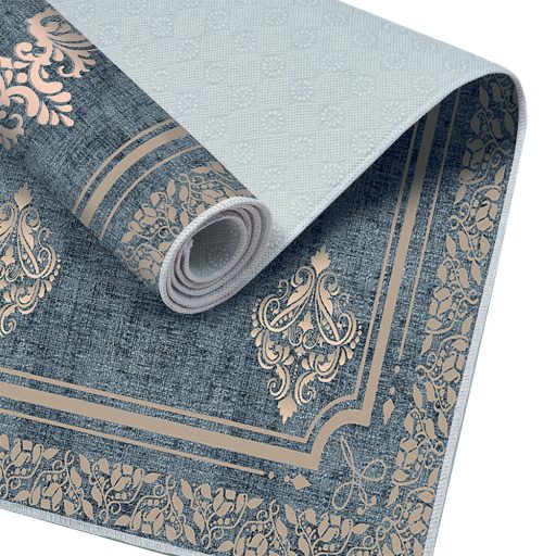 Sada koupelnových koberečků 2 kusy, modrá