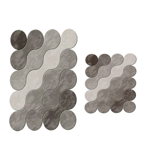 Sada koupelnových předložek s kamínkovým vzorem, hnědá