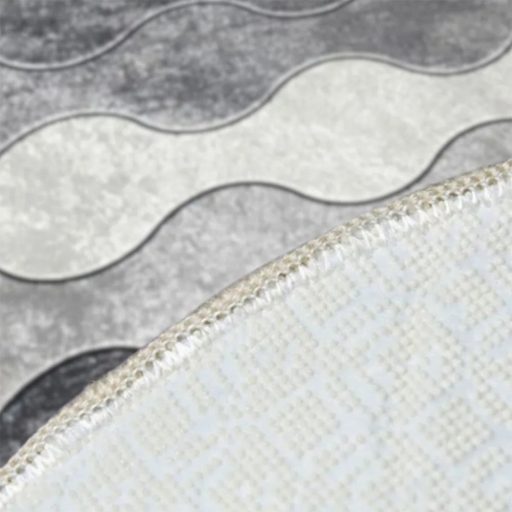 Sada koupelnových rohoží s kamenným vzorem, šedá