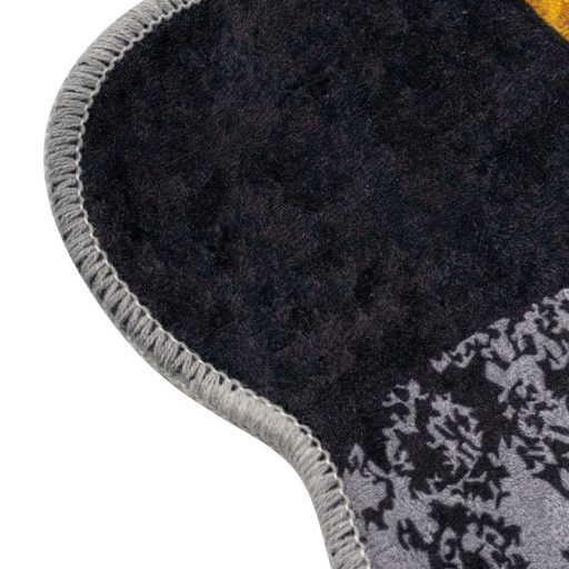 Sada koupelnových koberečků s kamenným vzorem, šedá-žlutá