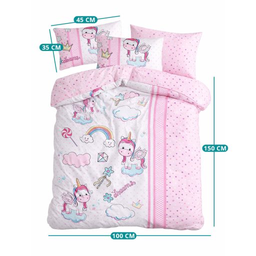 Dětská povlečení 100x150cm, Jednorožec