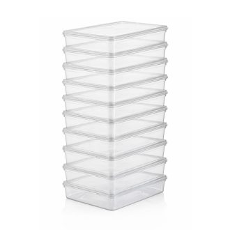 Sada plastových úložných boxů 10 kusů