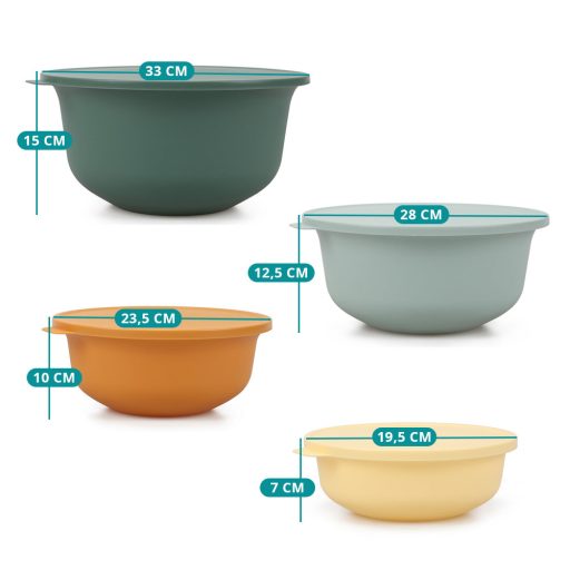 Sada nádob na uchovávání potravin 4 kusy