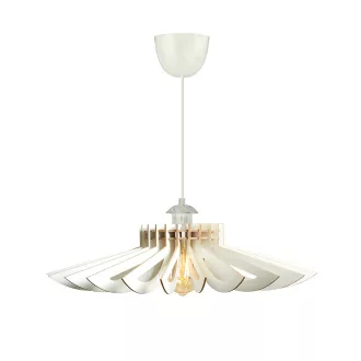 Elegantní stropní lampa s dřevěným efektem