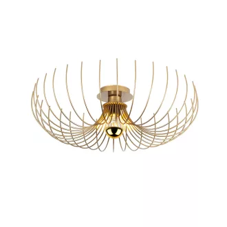 Moderní zlatá kovová stropní lampa