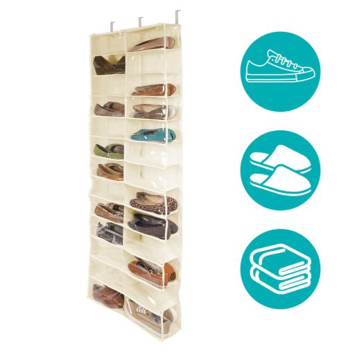 Botník instalovatelný na dveře - béžová