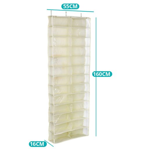 Botník instalovatelný na dveře - béžová