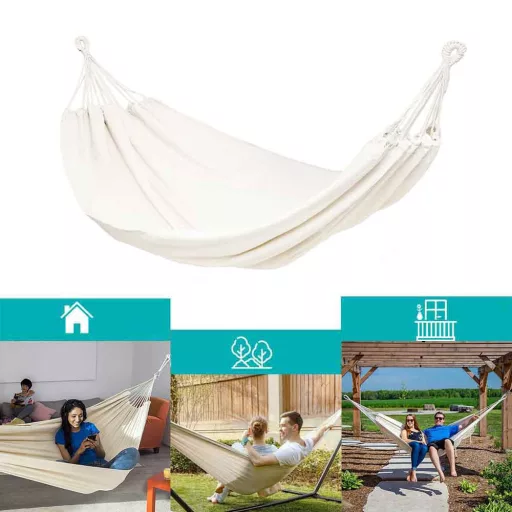 Houpací síť pro dvě osoby-naturální