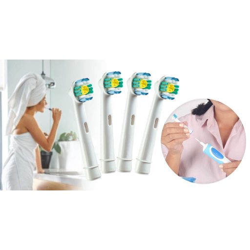 4 kusová sada 3D hlavic k zubnímu kartáčku