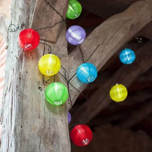 Party lampiony, 10 LED, na baterie