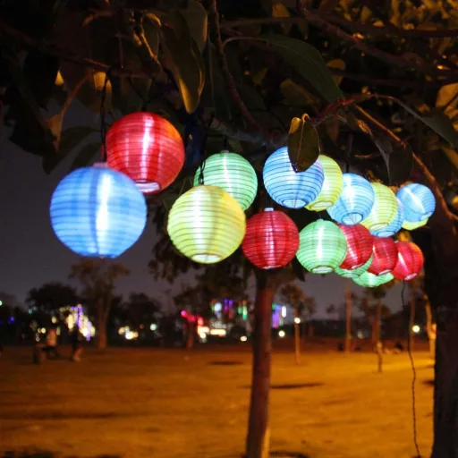 Party lampiony, 10 LED, na baterie