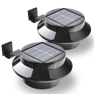 Solární lampa, 2 ks - černá