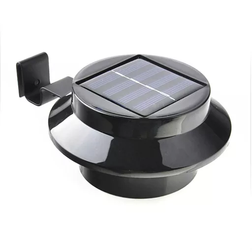 Solární lampa, 2 ks - černá