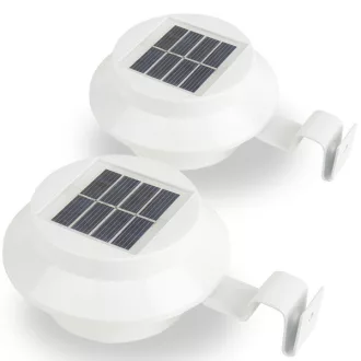 Solární lampa ve volitelných barvách - 2 ks - bílá