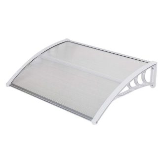   Plastová vchodová stříška ve více velikostech a barvách - 120x90 cm, bílá