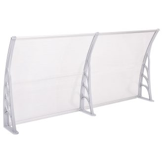   Plastová vchodová stříška ve více velikostech a barvách - 240x90 cm, bílá
