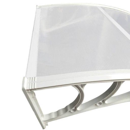 Plastová vchodová stříška ve více velikostech a barvách - 300x90 cm, bílá