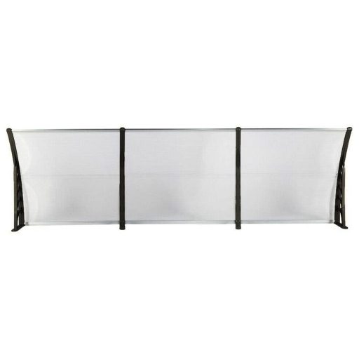 Plastová vchodová stříška ve více velikostech a barvách - 300x90 cm, černá