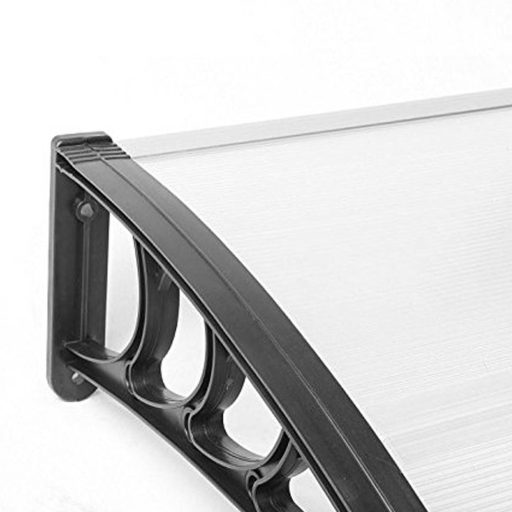 Plastová vchodová stříška ve více velikostech a barvách - 300x90 cm, černá