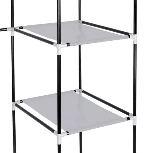 Mobilní šatní skříň ve velikosti 130x45x170 cm - modrá