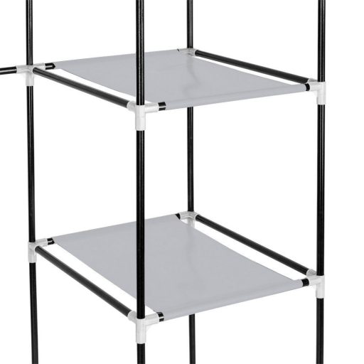 Mobilní šatní skříň ve velikosti 130x45x170 cm - hnědá