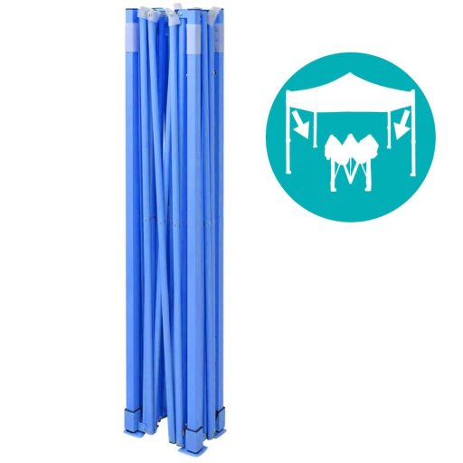 Skládací zahradní pavilon - různé typy - 2,9x2,9m - modrá - pavilon