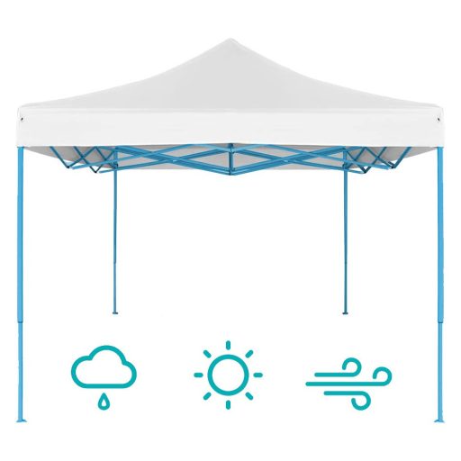 Skládací zahradní pavilon - různé typy - 2,9x2,9m - bílá