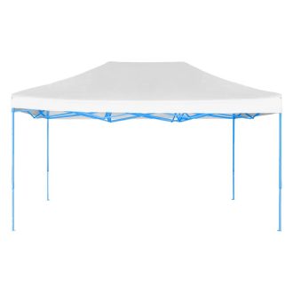 Skládací zahradní pavilon - 2,9x4,25m - bílá - pavilon