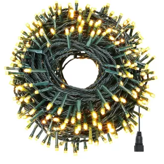  LED řetězová světla v různých velikostech a barvách - 120 LED - teplá bílá
