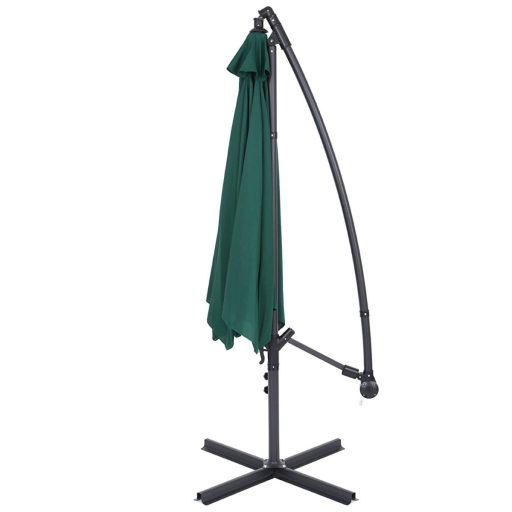 Závěsný slunečník 2,7 m, Zelený