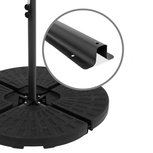 Závěsný slunečník 2,7 m, Zelený