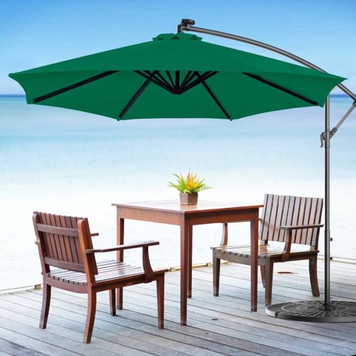 Závěsný slunečník 2,7 m, Zelený