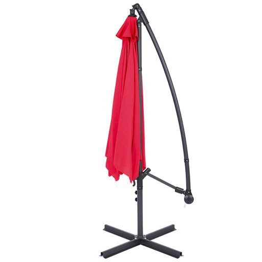 Závěsný slunečník 2,7 m, červený