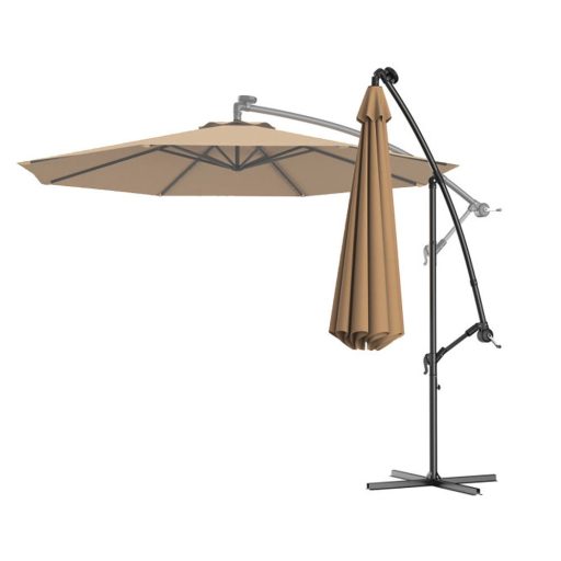 Závěsný deštník 2,7 m, khaki