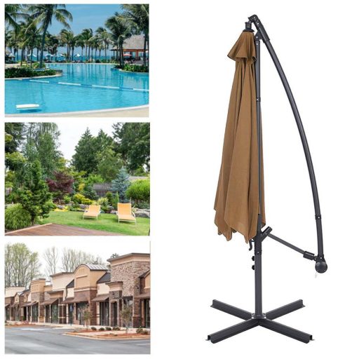 Závěsný deštník 2,7 m, khaki