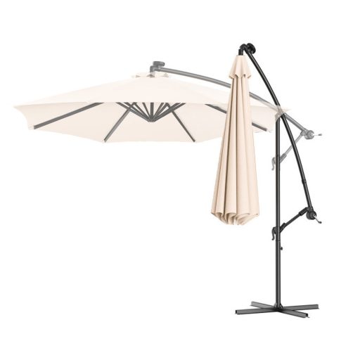 Závěsný deštník 2,7 m, krémový